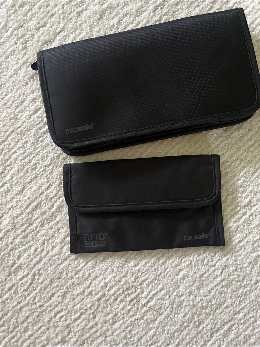Pacsafe Black Zippered Case with extra case included